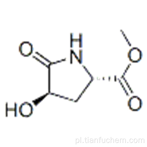 Prolina, 4-hydroksy-5-okso, ester metylowy, trans- (9CI) CAS 180321-18-0